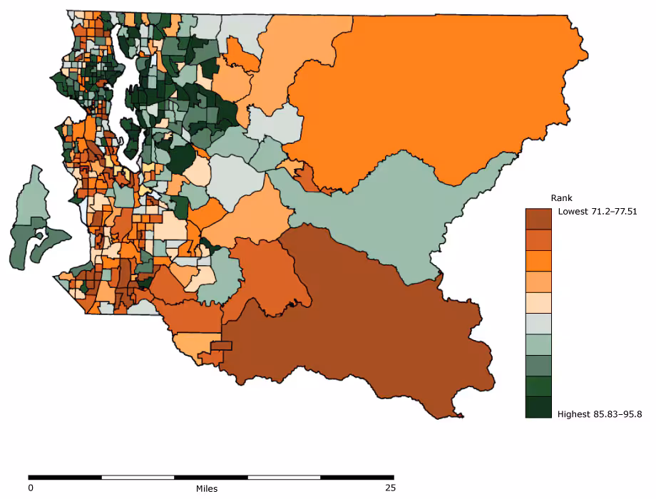 17_0187_01.gif Estimated life expectancy at birth by census tract in King County, Washington, based on 2008–2012 mortality data.