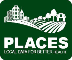 PLACES Green Button PLACES: Local Data for Better Health green and white button