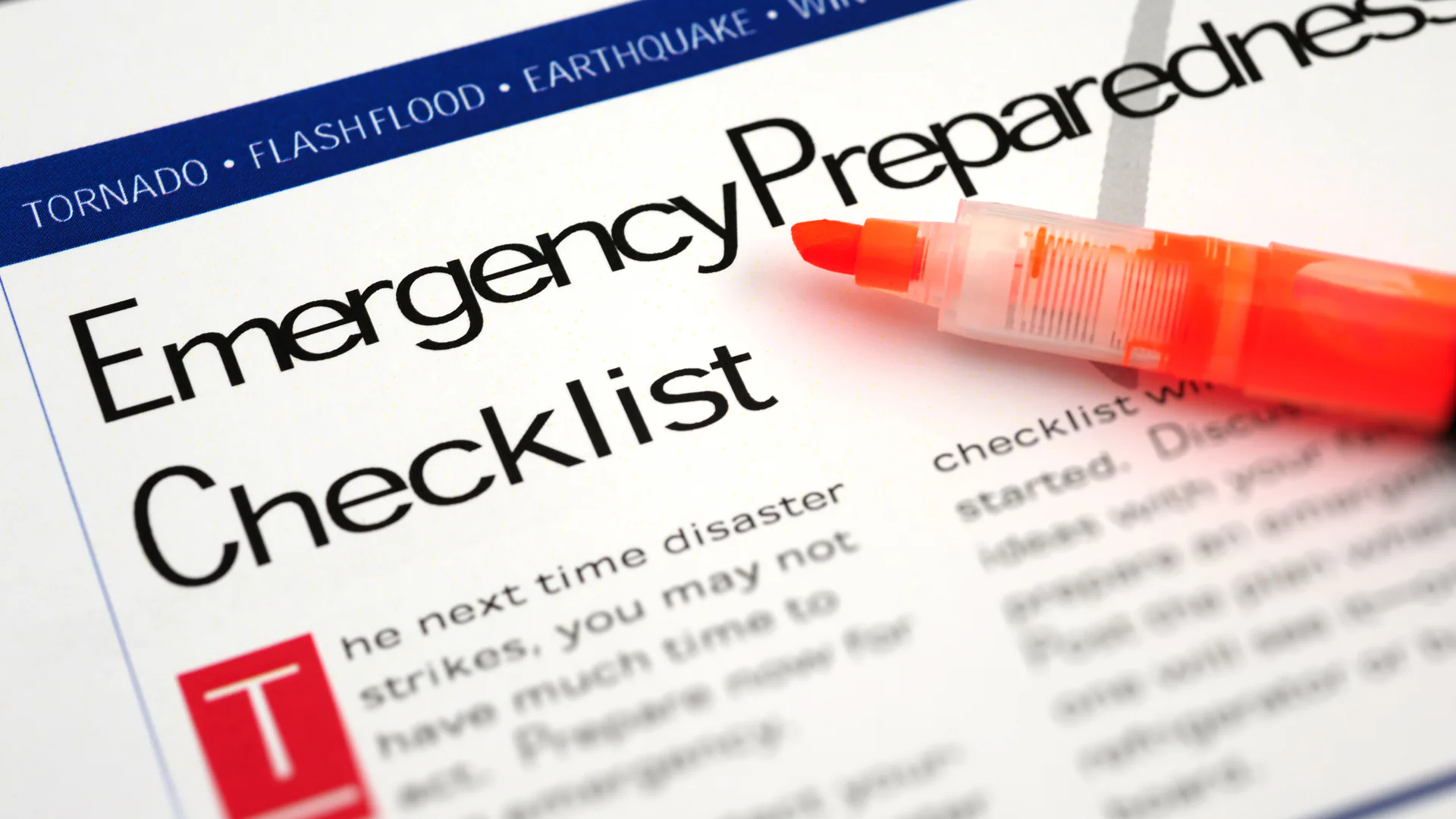 emergency preparedness month checklist emergency preparedness month checklist