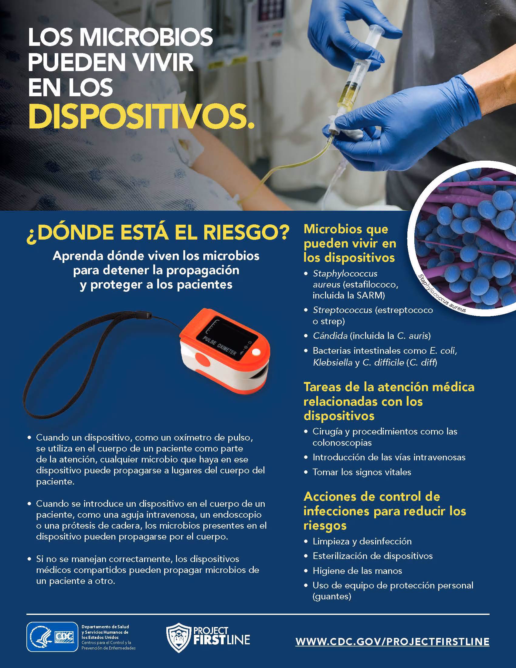 los microbios pueden vivir en los dispositivos Los microbios pueden vivir en los dispositivos