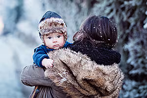 Alaskan Native Infant_v1 Alaska Native women holding her baby