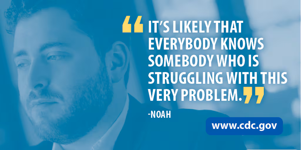 "It's likely that everybody knows somebody who is struggling with this very problem." - Noah