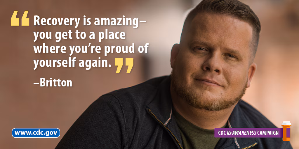 "Recovery is amazing - you get to a place where you're proud of yourself again." -Britton