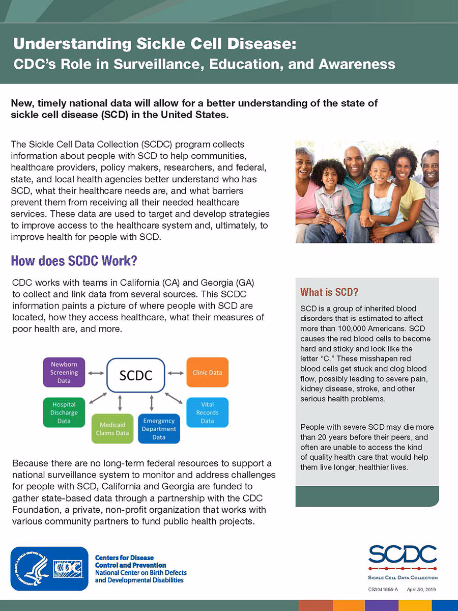 Understanding sickle cell disease fact sheet