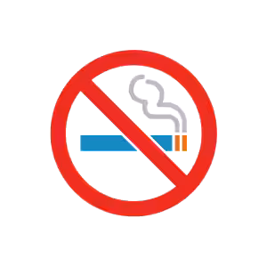 -- title missing -- Graphic of a no smoking sign.