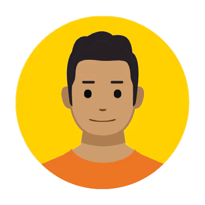 Illustration of a man with pale skin.