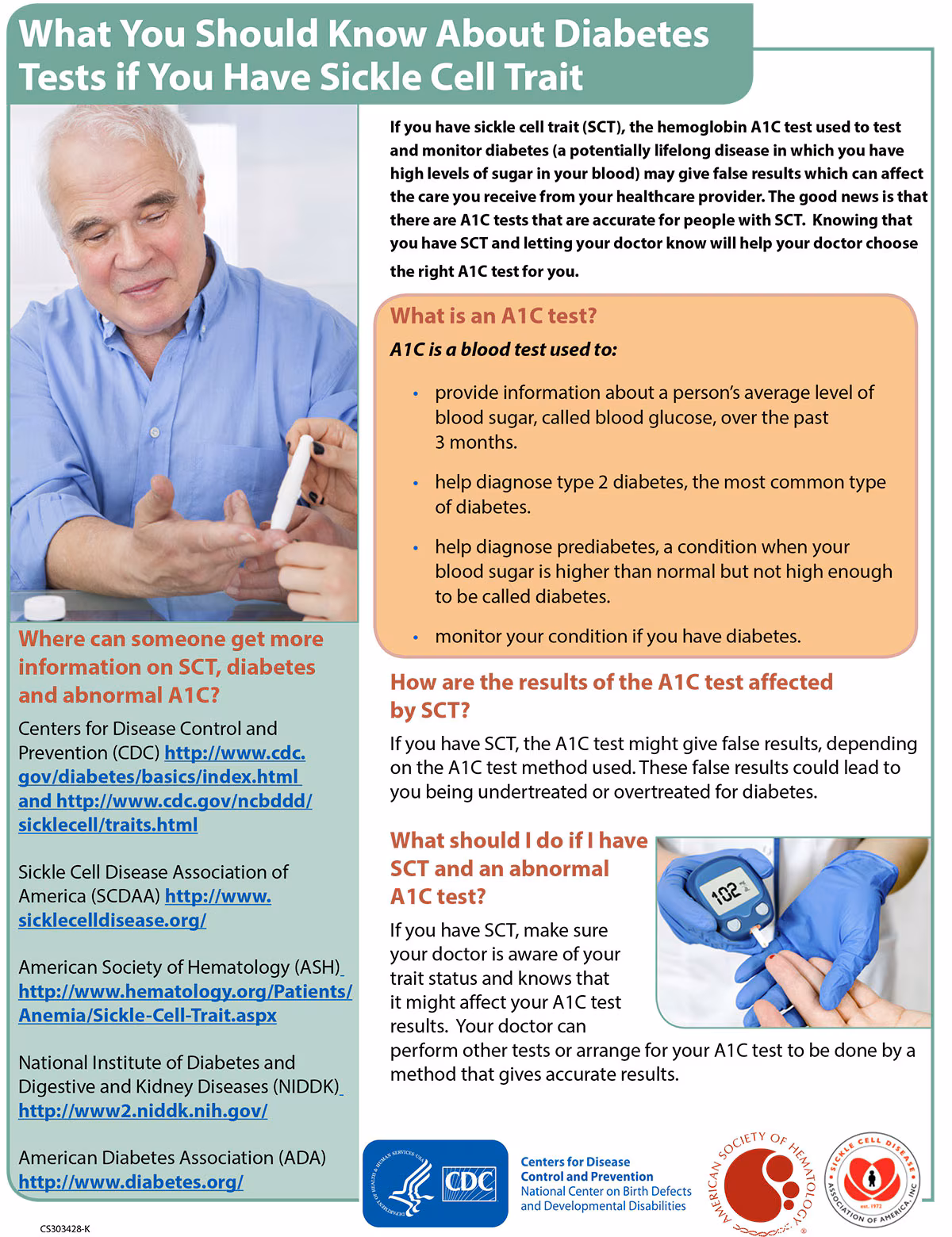What You Should Know About Diabetes Tests if You Have Sickle Cell Trait - factsheet thumbnail