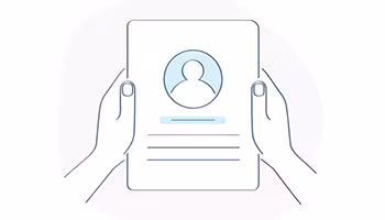 Courtney's Photo Is Not Available. This image shows a person holding a tablet with the silhouette of a person.