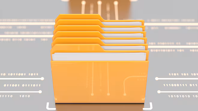 Graphic of a digital folder