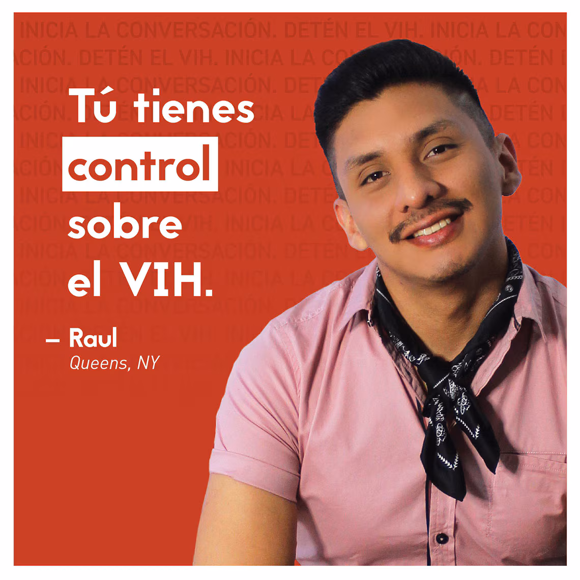 2022-LSHT-September_SM-AssetRefresh_Raul Imagen de un hombre sonriendo: Tú tienes control sobre el VIH. - Raul Queens, NY