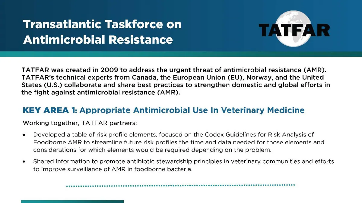 TATFAR Key Area 1 Vet Medicine TATFAR Key Area 1 Vet Medicine
