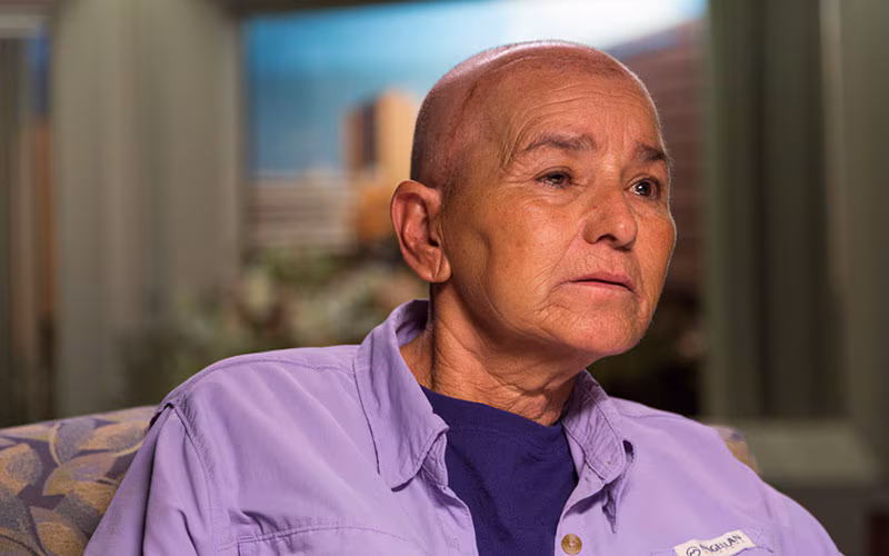 Rose, age 59, Texas; diagnosed with lung cancer that spread to her brain. Rose passed away in January 2015