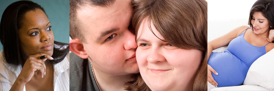 trichFS4.jpg Image of women and men, one woman is pregnant.