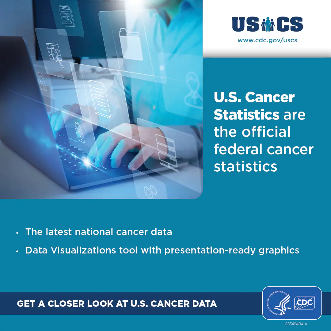 U.S. Cancer Statistics are the official federal cancer statistics. The latest national cancer data. Data Visualizations tool with presentation-ready graphics. Get a closer look at U.S. cancer data.