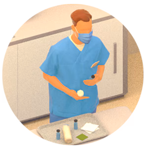 Illustration of healthcare worker.