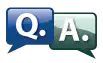 QA_teal Question and Answer icon
